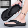 Summer men's slippers soft-soled beach sandals EVA fashion flip-flops indoor slippers outdoor pinch garden slippers size 38-45. 