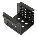 2.5in HDD Mounting Rack Aluminium Alloy Hollow Design High Hardness 2.5in Hard Drive Cage for 2.5in IDE HDD SSD Mounting Rack. 