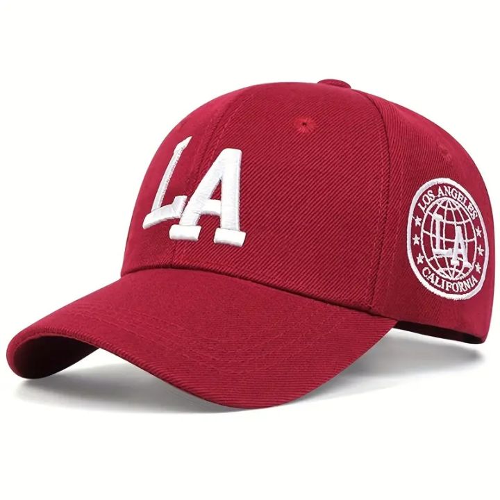 Unisex%20La%20Letter%20Embroidery%20Baseball%20Caps%20Spring%20and%20Autumn%20Outdoor%20Adjustable%20Casual%20Hats%20Sunscreen%20Hat%20-%20Image%207