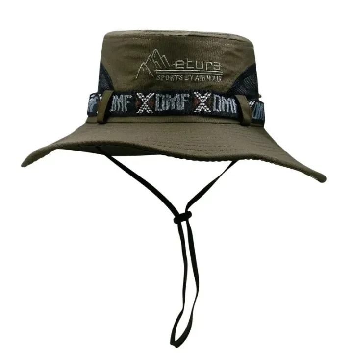 Summer%20Men%20Bucket%20Hat%20Outdoor%20UV%20Protection%20Wide%20Brim%20Panama%20Safari%20Hunting%20Hiking%20Hat%20Mesh%20Fisherman%20Hat%20Beach%20Sunscreen%20Cap%20-%20Image%207