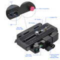 Andoer Video Camera Tripod Quick Release Clamp Adapter with Quick Release Plate for Manfrotto 501 500AH 701HDV 503HDV Q5 Head. 