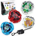 BEY X UX-10 Customized Set with Ripcord Launcher Set Gyro Spinning Toy Battle Top Kit . 