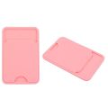 Silicone Business Credit Pocket Adhesive Mobile Phone Back Slot ID Bank Card Phone Pouch Phone Back Paste Sticker Card Holder. 