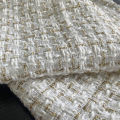 1/2/3M Gold Silk Small Fragrance Fabric Polyester Woolen Tweed Fabric Women's Shoes Hats Bags DIY Clothing Dress Handmade Sewing.