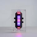 Bicycle Riding Tail Lights Red Blue Two-color USB LED Rechargeable Waterproof Taillights Outdoor Riding Safety Warning Lights. 