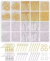 Premium Jewelry Making Findings Combo Kit | Earring Hooks, Head Pins, Eye Pins, and Jump Rings (Total 100g).
