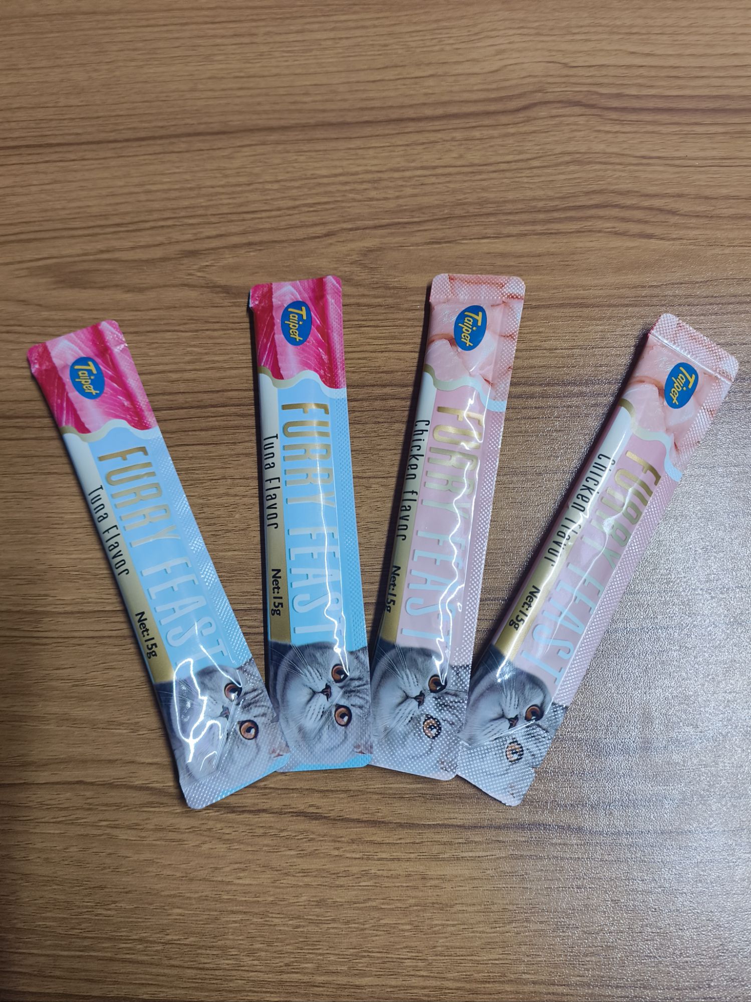 Cat Treat Chicken Tuna 4pcs combo Pack