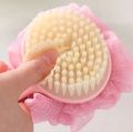 Bath Brush Back Body Bath Shower Sponge Scrubber Brushes With Handle Exfoliating Skin......... Massager Brush. 