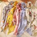 2 pcs Mix Prints & design ponytail long scrunchie fashion korean for girls & women hair accessories hairclip hairband hairpony pony scrunchie turban headband elastic Long design new style Beautieboxpk. 