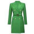 Women's Long Sleeve Buttons Double Blazer Jacket Women 2026 New Office Lady Designer Breasted Belted Blazer Dress Spring Autumn. 