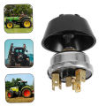 Universal Tractor Excavator Truck Horn and Lighting Switch - Round 3-Position Rotary Switch for Interior Light Control. 