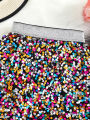 Spring and Autumn New Shiny Sequin A-line High-Waist Skirt for Girls; Single Piece. 