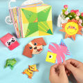 Baby Craft Toys Cartoon Animal Origami Paper Cutting Book Kids Paper Cut Puzzle Early Learning Educational Toys Gifts. 