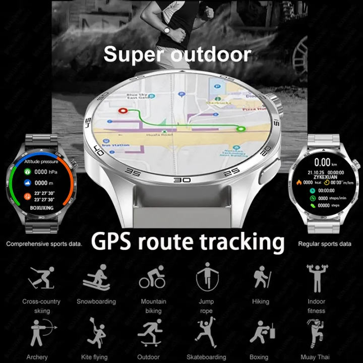 BOXUXING%202026%20New%20%20NFC%20Smart%20Watch%205%20Pro%20Men%20360*360%20AMOLED%20Screen%20Heart%20rate%20Bluetooth%20Call%20IP68%20Waterproof%20Man%20Smartwatch%20-%20Image%204