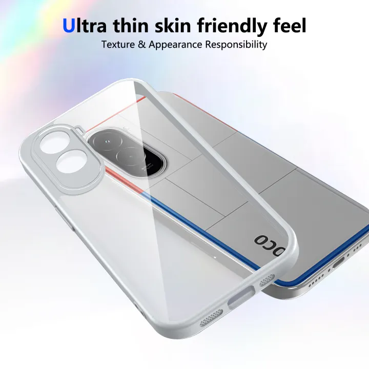 For%20%20Poco%20M7%20Plus%205G%20Case%20Air%20Cushion%20Silicone%20TPU%20Bumper%20Clear%20Matte%20Back%20Cover%20Hard%20Phone%20Case%20for%20%20Poco%20M7%20Plus%20-%20Image%203