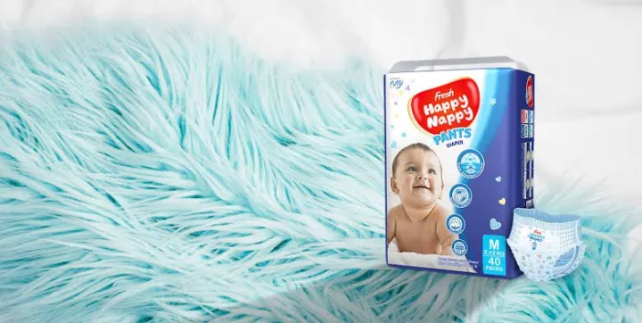 Fresh%20Happy%20Nappy%20M%20Size%20(40pcs)%20Pant%20Style%20Baby%20Diapers%20for%207-12Kg%20Babies%20-%20Image%205