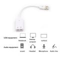 Usb Wired External Drive Free Sound Card Analog 7.1 Channel Desktop Portable External Sound Card Converter Earphone Microphone. 