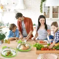 Microwave Cover for Food Clear Microwave Splatter Cover with Water Steamer and Handle 10 Inch Plate Covers Kitchen Gadgets. 