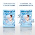 Molfix Baby Diaper Belt 3 Midi 60 Pcs Made in Turkey 4 9 Kg Soft Comfortable Baby Diaper.