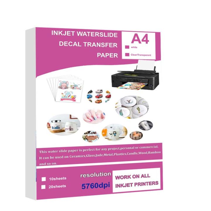 10%20Sheets%20DIY%20A4%20Inkjet%20Waterslide%20Decal%20Transfer%20Paper%20White%20Clear%20Laser%20Waterslide%20Decal%20Paper%20for%20Inkjet%20Laser%20Printer%20-%20Image%208