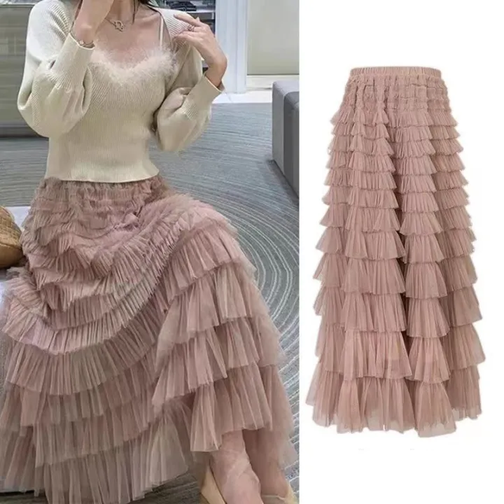 Summer%20Spring%20Women%E2%80%99s%20Multilayer%20Ruffles%20Tulle%20Skirt%20Pleated%20High%20Waist%20Fluffy%20Maxi%20Skirt%20Fairy%20Cake%20Dress%20Long%20Tutu%20Party%20Skirt%20-%20Image%204
