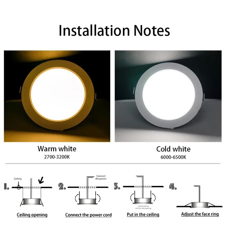 10Pcs/Lot%20LED%20Downlight%20Recessed%20Ceiling%20Lamp%20DC12V%2024V%205W%209W%2012W%2015W%2018W%20Cold%20White/Warm%20White%20Led%20Spotlight%20AC110V%20220V%20-%20Image%203