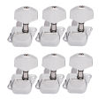 6PCS Guitar String Tuning Pegs Tuner Semi-closed Tuner Machine Heads for Electric Guitar Folk Acoustic Guitar Tuning Pegs. 