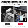 BLALION Car Passenger Glove Box Hook Double Hook Purse Bag Hanger Hidden Storage Hook Universal Large Load-Bearing Hanging Hook.