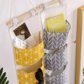 3 Pockets Hanging Organizers Waterproof Hanging Storage Bag Wall Mounted Closet Organizer Bear Flamingo Sundries Bags Home Decor. 