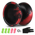 JOLESHARE Aluminum Yoyo Ball Christmas Professional Yoyoball Competitive Aluminum Yoyo Ball Yoyoball with Strings and Glove.