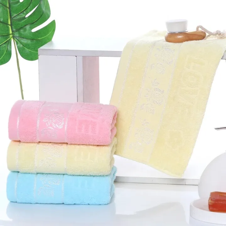 2pcs%20Cotton%20Towel%20Rose%20Thickened%20Towel%20Quick%20Absorbent%20Soft%20Quick%20Dry%20Face%20Towel%20Bathroom%20Hotel%20Travel%20Supply%20-%20Image%204