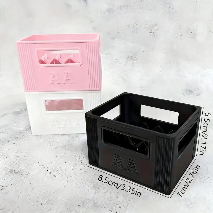 NEW%201Pcs%20Large%20Capacity%2030/20%20Compartments%20Durable%20Plastic%20Organizer%203D%20Printed%20AAA/AA%20Battery%20Storage%20Box%20For%20Home%20Decoration%20-%20Image%202