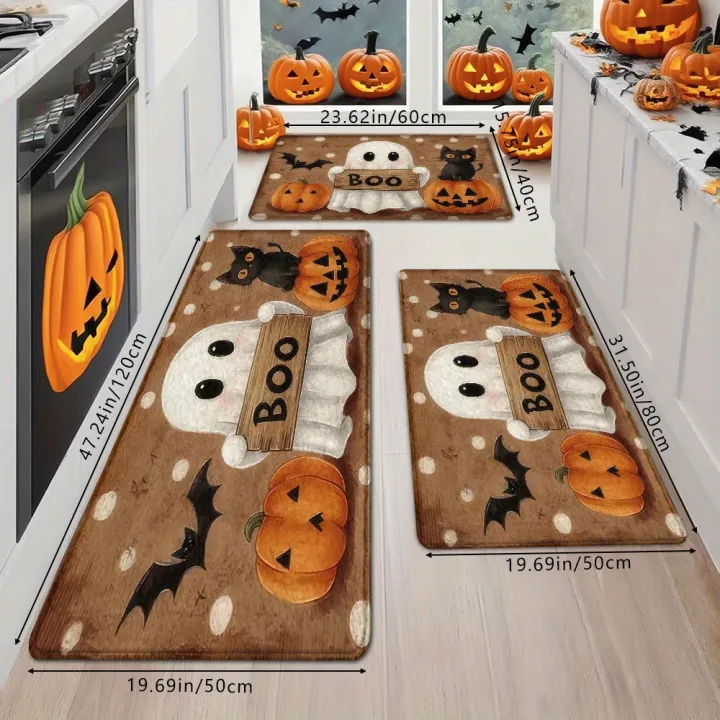 VIKAMA%20Halloween%20Pumpkin%20Ghost%20Carpet%20Kitchen%20Rug%20Bathroom%20Carpet%20For%20Live%20Room%20Sofa%20Carpet%20Doormat%20rmat%20Bedside%20Rugs%20Home%20Decor%20-%20Image%205