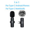 New Wireless Lavalier Microphone Portable Audio Video Recording Mini Microphone for iPhone Android PC Camera Live Gaming Phone. 