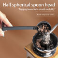 Black Long Handled Coffee Spoon, Multifunctional Plastic Coffee Measuring and Tamping Spoon, Powder Spoon, Coffee Kitchen Tool,. 