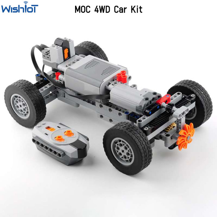 MOC 4WD Remote Control Car Chassis Kit With 62.4*20mm Wheel Four-Wheel ...