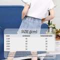 Girls denim pants Korean wide leg pants. 