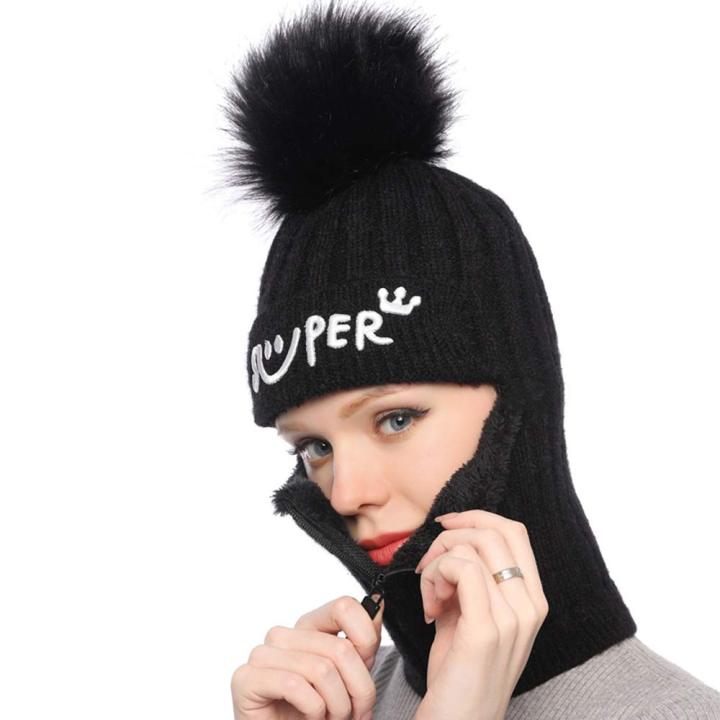 Winter%20Plush%20Knitted%20Hat%20Warm%20Ear%20Protection%20Neck%20Cover%20Cycling%20Beanie%20Thickened%20Windproof%20Anti-Cold%20Running%20Ski%20Balaclava%20Cap%20-%20Image%203