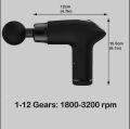 Massage Gun Portable Deep Tissue Percussion Muscle PS-818 4 piece massage. 