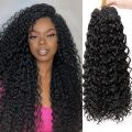 GoGo Curl Crochet hair for Black Women Short Beach Curl Bohemian Crochet Braids Natural Black Deep Wave synthetic hair. 