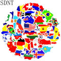 50 PCS National Flags Travel Stickers Toys Countries Map PVC Stickers for Children DIY Suitcase Laptop Car Skateboard Sticker. 