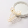 Ponytail Bow Big Hair Claw Crab Hair Accessories Ladies Solid Color Gradient Color Acrylic Bow Hairpin Hairpin Girl Headband. 