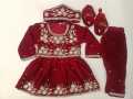 Girl Pasni Set with Surprise Gift - Trending New Design - Red. 