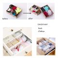 38cm long Drawer Divider Organizers, 4 PCs DIY Plastic Grid, Plastic Adjustable Drawer Dividers, Household Storage - Makeup Socks, Underwear, Organizer for Clothes, Kitchen, Office. 