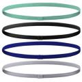 4PCS Unisex Sports Thin Headband Non-Slip Elastic Women Men Yoga Hair Bands Sweatband Football Running Biking Sports Hairband.