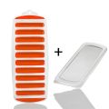 Pop Out Plastic Ice Cube Tray with Lid Reusable Ice Stick Tray Mold for Water and Sport Bottles. 