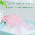 set Bamboo Fiber Sponge Dishwashing Rag Scouring Pad Reusable Oil-free Double-sided Household Brush Cleaning Tool Kitchen. 
