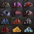41 Colors 25*25cm Men's Business Suits Pocket Square Handkerchiefs for Wedding Paisley Dot Stripes Hankies Mens Pocket Towel.