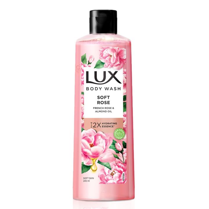 LUX Soft Rose Body Wash with French Rose & Almond Oil, 245 ml