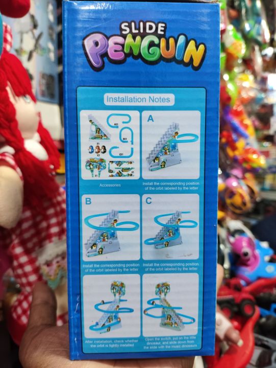 9%20PCS%20Penguin%20Race%20Set%20with%20Flashing%20Lights%20&%20Music%20On/Off%20Button%20for%20Quiet%20Play,%20Jolly%20Penguin%20Slide%20Playset%20-%20Image%204
